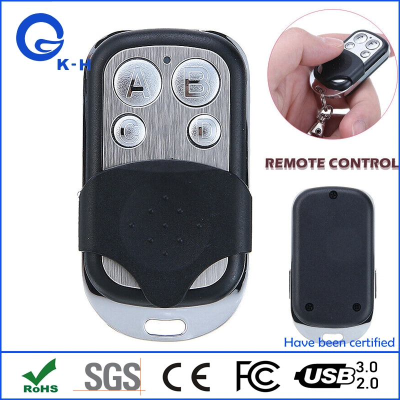 4 Buttons 433MHz RF Garage Door Gate Lock Rolling Code Remote Control