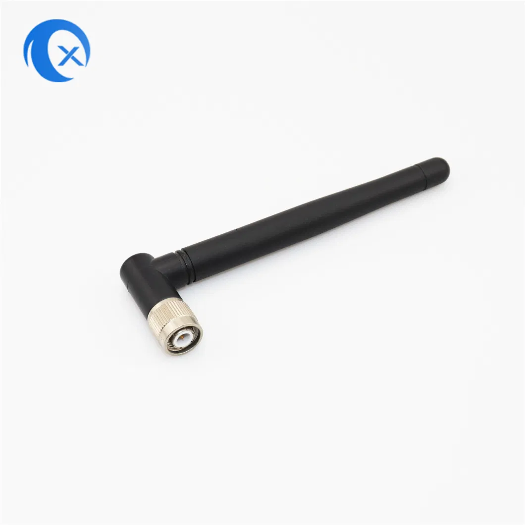 2.4/5.8g 90 Degree External Rubber Duck WiFi Antenna with SMA Male Connector