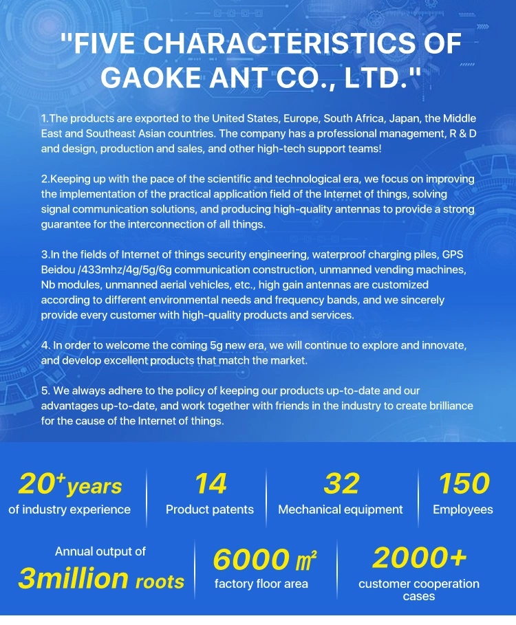 5g 4G LTE GSM Lora Internal Built-in Flexible FPC Antenna