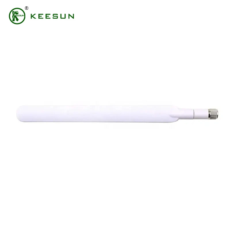 Durable White Color Rubber Duck SMA Male Connector 4G Router LTE Antenna