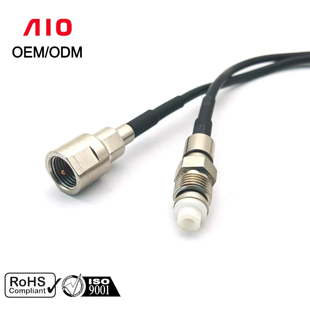 Fme Male to Fme Female RF Coaxial Cable Jack OEM Connectors for External Antenna Applications in Wi-Fi Radios Wireless Devices