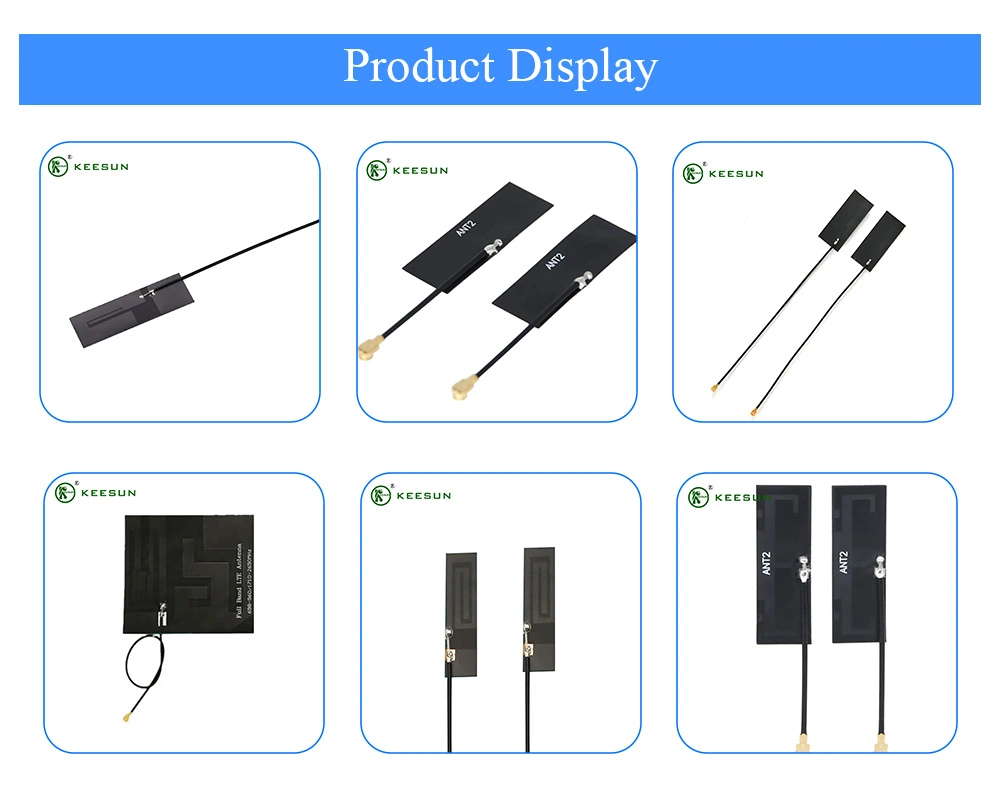 2.4G Internal WiFi Built-in Flexible FPC Patch Antenna with Ipex 1.13 Cable