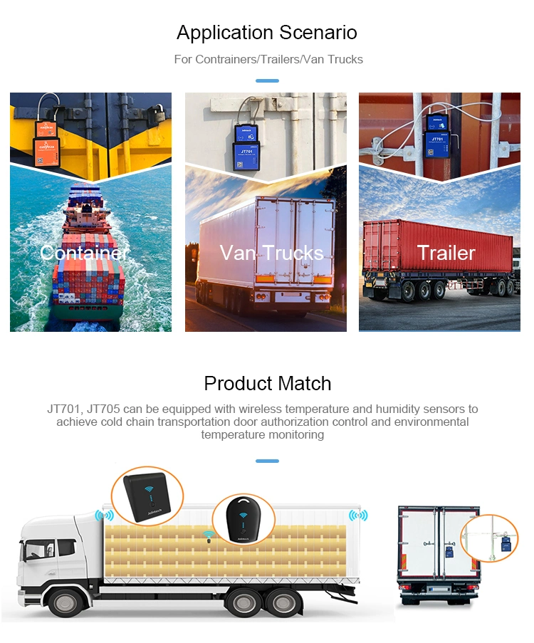 Jointech Jt701 Padlock Logistic Truck GPS Tracker Cargo Fleet Management Solutions Container Lock Software System