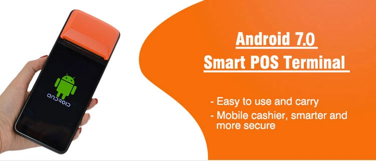 Handheld Android Smart POS Terminal with 5MP Camera GPS 3G WiFi Bluetooth 58mm Printer (R330C)