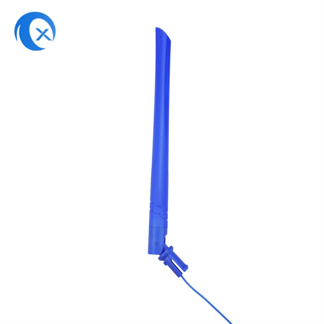 2.4G External Foldable High-Gain 5dBi Indoor Omni Directional Blue Color Ap Router CPE WiFi Antenna with Cable