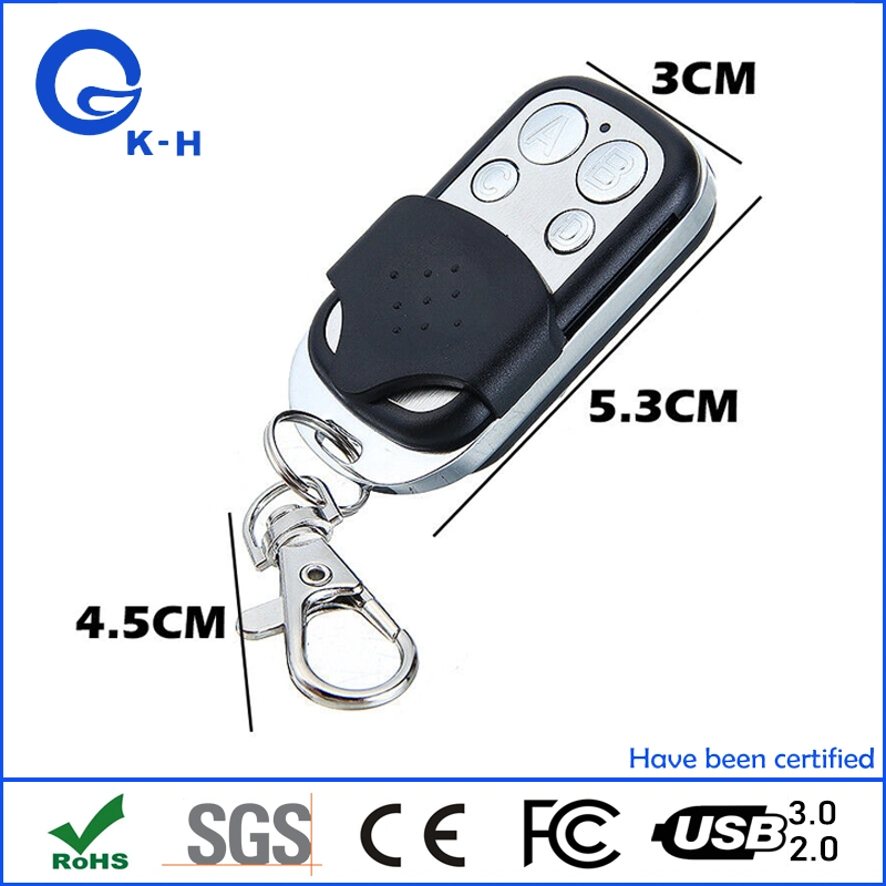 4 Buttons 433MHz RF Garage Door Gate Lock Rolling Code Remote Control