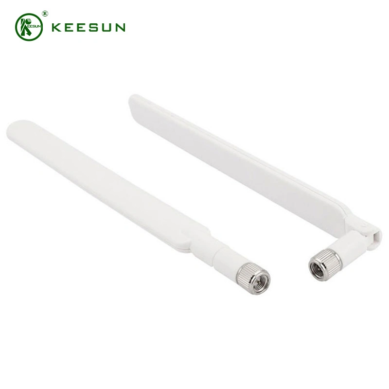 Durable White Color Rubber Duck SMA Male Connector 4G Router LTE Antenna