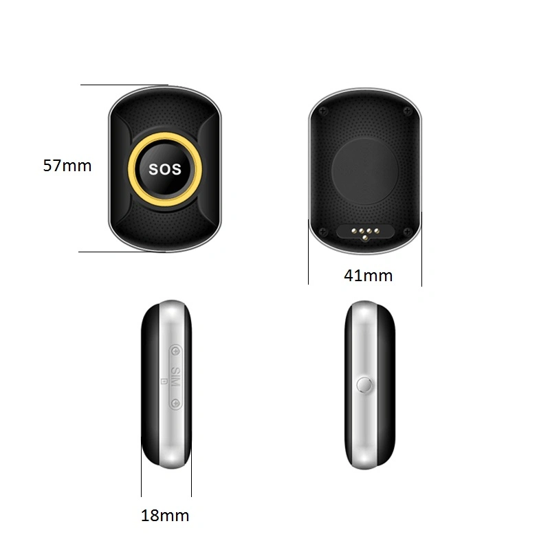 4G LTE GPS Tracking Device with Sos Button Wireless Micro GPS Tracker with Necklace
