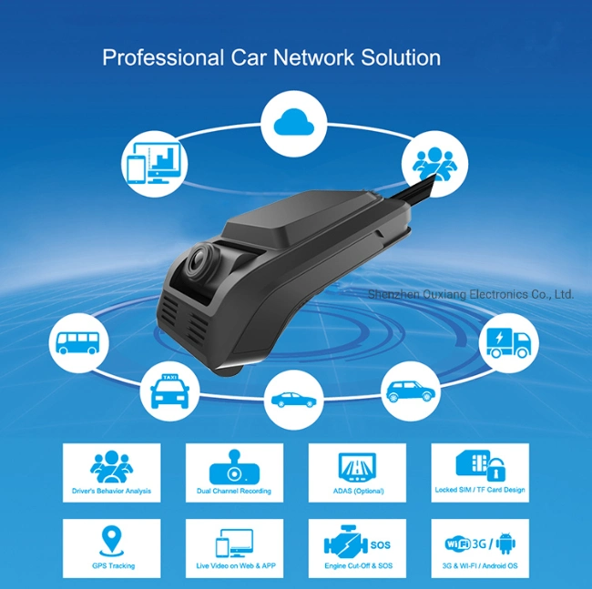 4G Dashcam Advancd Driving Assistance System for Fleet Management Live GPS Tracking Dashboard