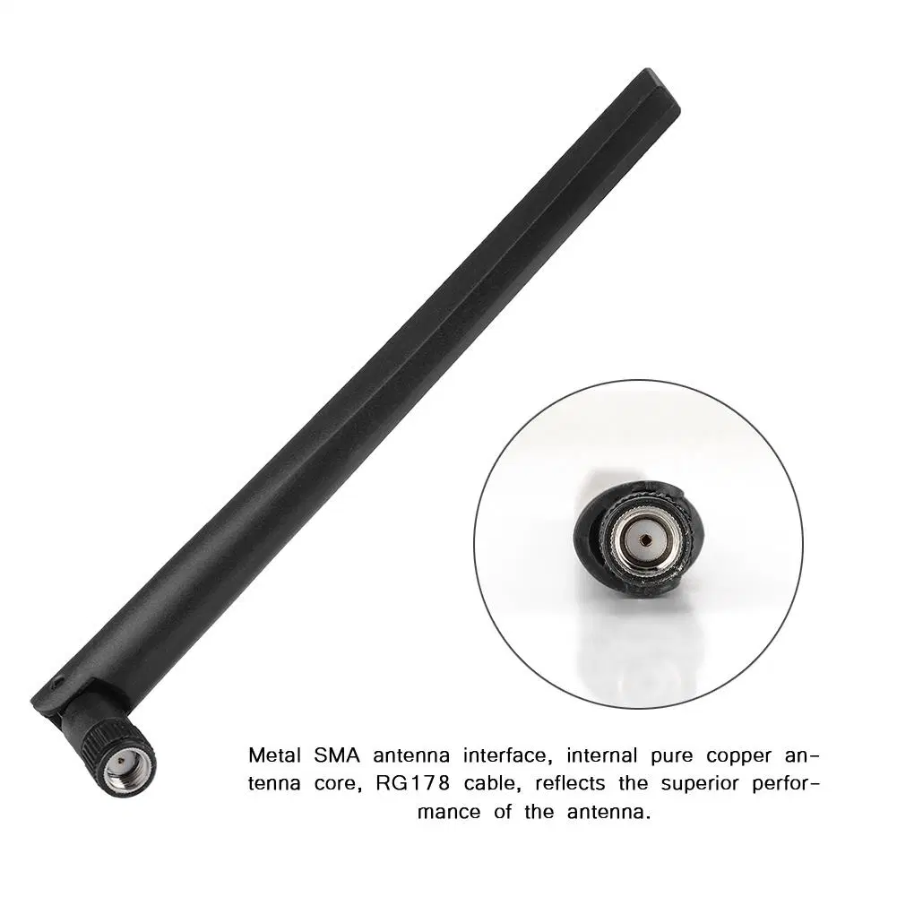 Long Range 2.4G/5g Dual Band WiFi Antenna 5dBi Gain RP-SMA Interface for Wireless Router 4G Antenna Booster