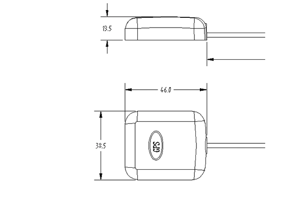 High Frequency MCX R/a Male Connector for GPS Antenna