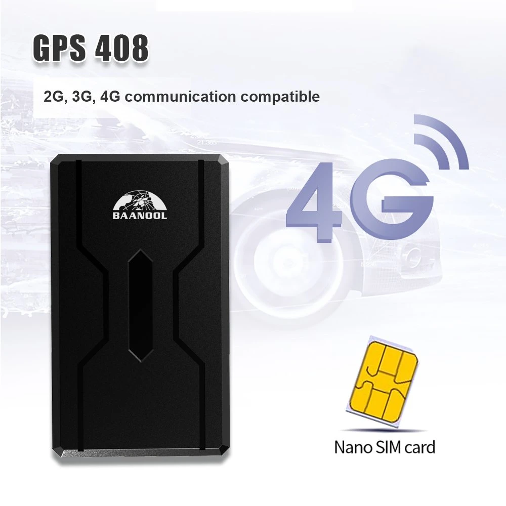 4G Portable Locator Free Platform Real-Time Positioning Fleet Management Vehicle GPS Tracker 408b with Magnet