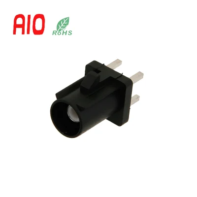 0-6 GHz B blanco macho macho recto de soldadura Fakra agujero pasante accesorio montaje PCB conector RF para automoción de antena de radio con alimentación fantasma