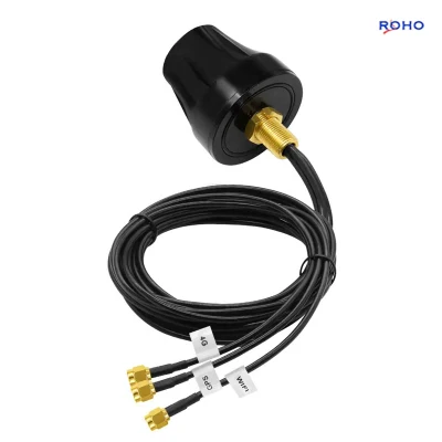 Antena combinada impermeable de montaje con tornillo, omnidireccional, conector SMA, para GPS exterior, WiFi 4G/LTE 3 en 1.