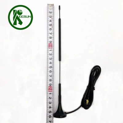 Antena de montaje magnético WiFi 2,4G de alta ganancia RG174 cable SMA Conector macho