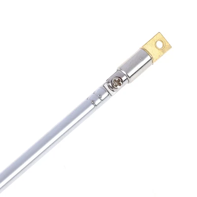 37cm 5 secciones de acero inoxidable telescópico de radio AM/FM Antena Universal Hot