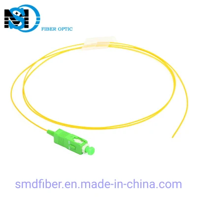 LSZH Sc/APC de fibra óptica monomodo Simplex en forma de espiral