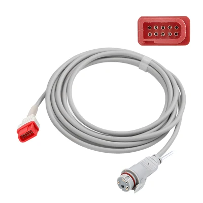 Transductor de presión Cable-Reusable Spacelabs interfaz compatible con BD el conector
