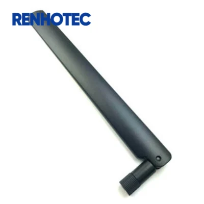 RP-SMA conector macho antena de codo externa interior 2,4GHz 5,8GHz WiFi Antena direccional de caucho 3dBi antena de caucho