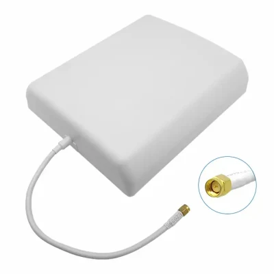 Antena RFID de 7dBi ganancia resistente al agua ABS 902-928MHz ISO 18000-6c Circular Antena lector de polarización