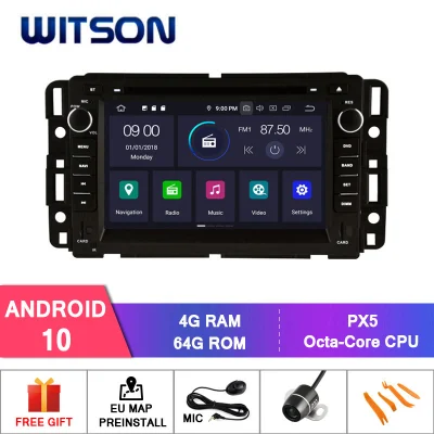 Witson Android 10 Alquiler de DVD GPS para GMC Yukon Suburban Tahoe Acadia construido en función DVR con cámara externa