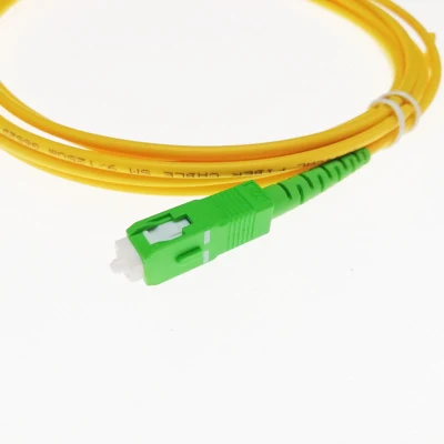 Fibra óptica simple SC APC 9125 simple - extremo libre de fibra óptica - Chaqueta de PVC de 0,9 2,0 3,0 mm