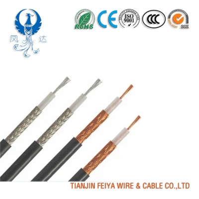Cable coaxial para señales de radiofrecuencia Red Informática Sheild Cable de comunicación RG6 RG11 Cable eléctrico