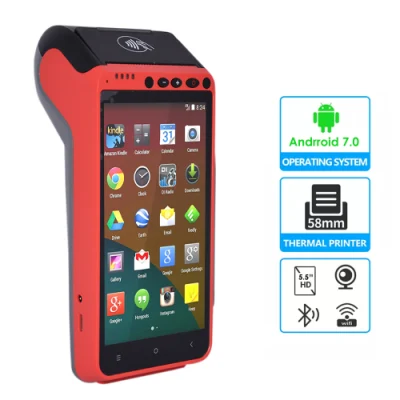 Terminal de punto de venta inteligente EMV 4G con caja registradora portátil y quioscos de pago inalámbricos Andriod7 (HCC-Z100)