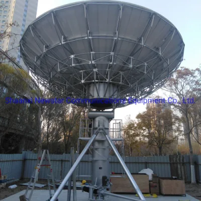 Anillo de enfoque 7.3m motorizados de exterior antena de la estación de la tierra