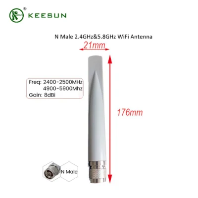 868MHz 915MHz WiFi 4G exterior Fibra de vidrio Omni Lora Comunicación impermeable Antena
