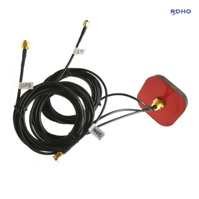 TNC hembra Jack 4 orificios de montaje PCB de la brida de conector coaxial RF