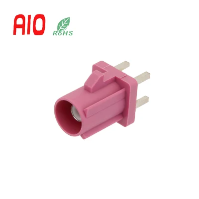 0-6 GHz B blanco macho macho recto de soldadura Fakra agujero pasante accesorio montaje PCB conector RF para automoción de antena de radio con alimentación fantasma