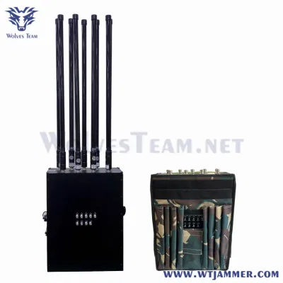 5.8G WiFi GPS Mochila impermeable Jammer Uav Antena omnidireccional de las bandas de 9