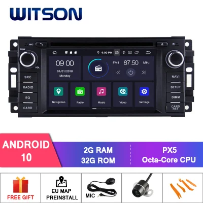 Witson Android 10 coche DVD GPS para Jeep Compass Wrangler Función de DVR incorporada con cámara externa Kreisler