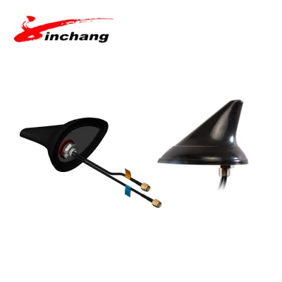 Antena combinada GPS y GSM con aleta de tiburón y conector Fakra
