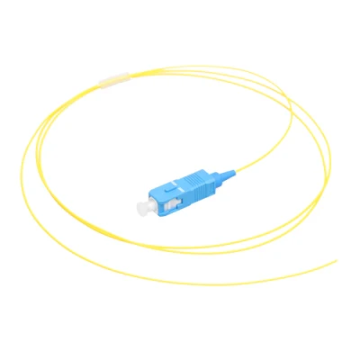 0,9 mm G657A1 de fibra óptica de Sm Sx Pigtail 1M Sc Pigtail fibra monomodo Sc/UPC en forma de espiral