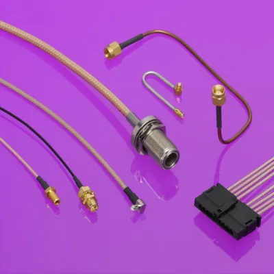 Adaptado de moldeo de OEM y ODM Conjunto de cable coaxial RF para el sistema de conferencia Romote