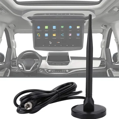 210*120*0,75mm antena digital para antena de TV de interior para coches al aire libre HDTV Con base magnética fuerte
