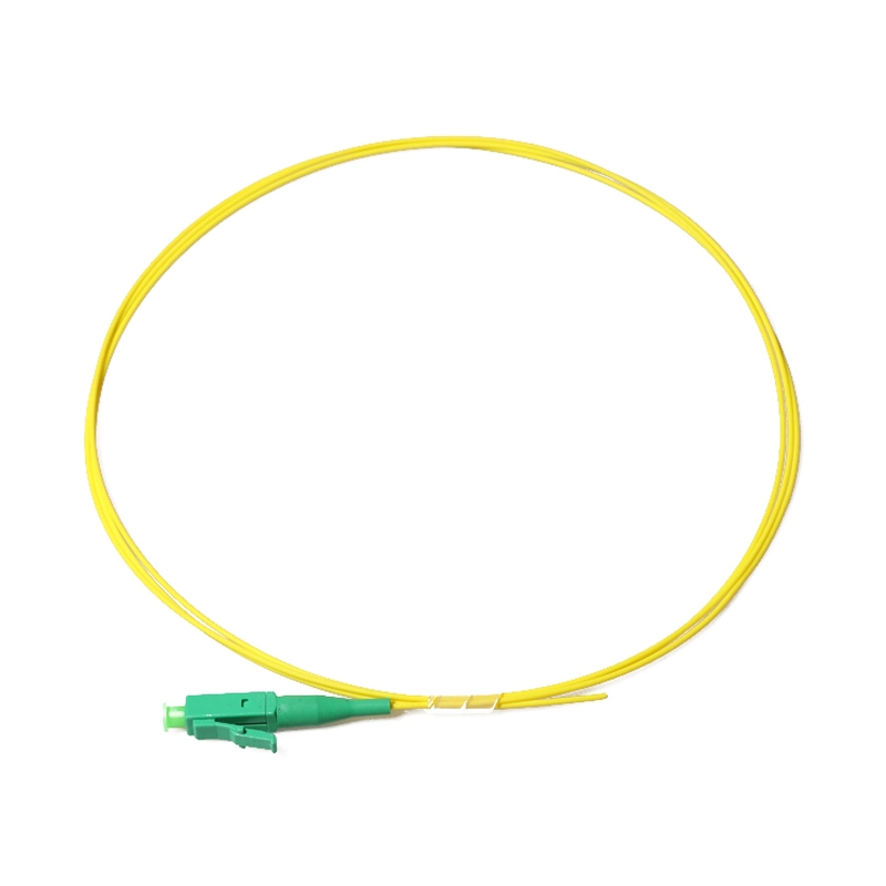 LC 0.9mm G657A1 Sx Sm LSZH Pigtail Singlemode Sc/APC Fiber Optic Pigtail 1m Fiber Pigtail White