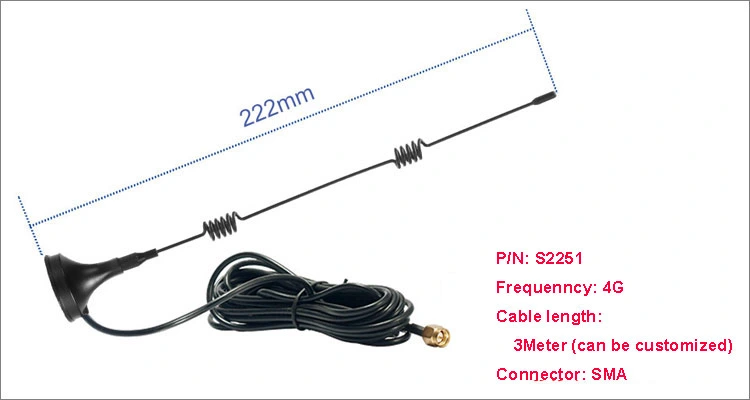 300mm Outdoor Waterproof 3 5dBi Stick Antenna 30cm Length SMA Male Connector GSM Sucker Antenna