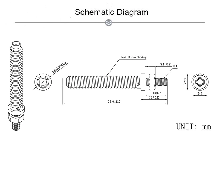 Jcd719 433MHz Internal Spring Antenna