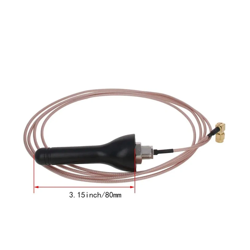 115mm Outdoor Screw Mount Waterproof 433 MHz Antenna with 2m Antenna Cable Rg316