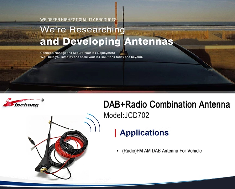 Free Sample High Quality Trustworthy Vehicle Am FM DAB Radio Antenna