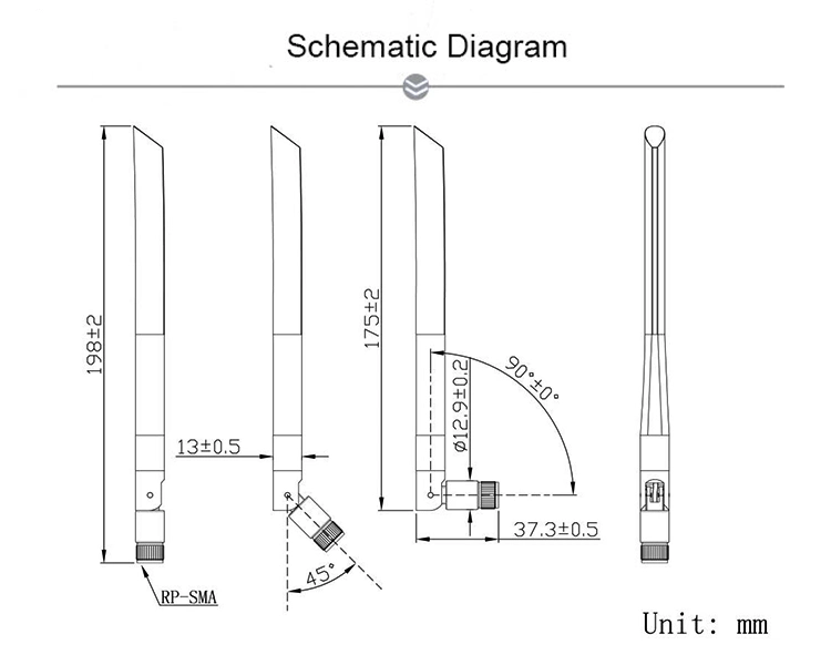 698~960 / 1710~2690MHz 3dB 5dB Gain 4G LTE Wireless Router Outdoor WiFi External Antenna