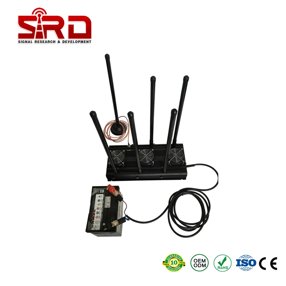 RF Signal 93W Desktop 6 Antennas Multi-Bands WiFi Bluetooth Mobile Network50 Meters Signal Shielder