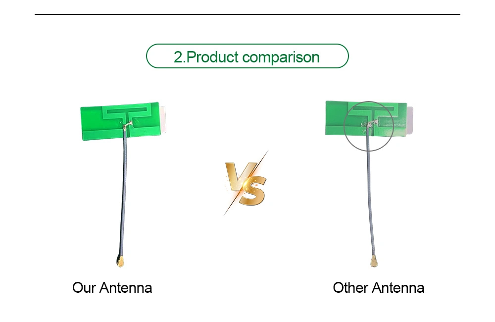 72*5mm 5 dBi WiFi Antenna Internal 2.4G PCB Antenna with Ufl