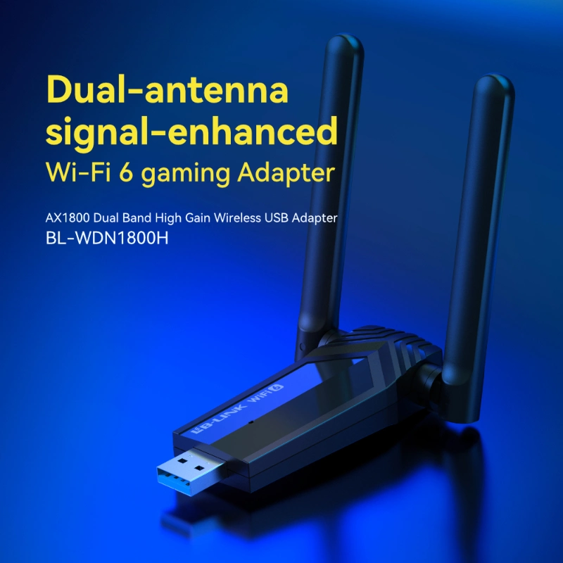 LB-LINK BL-WDN1800H OEM Wireless Adapter High Gaming Level 11AX 1800Mbps Wireless Dual Band Adapter AX 2.4G 600M+5G 1200M CE Certificate Europe WiFi Adapter