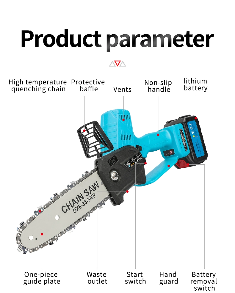 Suca Mini Chainsaw Cordless Chain Saws, 18V Electric Chainsaw, Pruning Saw