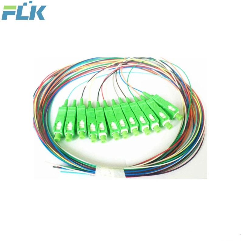 Optical Fiber Colorful Bundle Mutil-Cores Fiber Optic Fan-out Pigtails Sc/LC/12 LSZH Fibers Pigtail