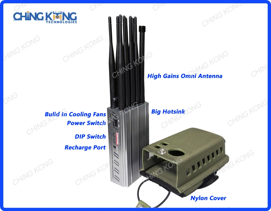 10 Antenna 10 Channel Handheld 3G 4G 5g Mobile Signal Interceptor